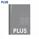 PLUS B5 筆記本 方格 灰