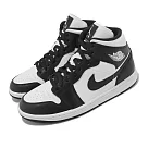 Nike 休閒鞋 Wmns Air Jordan 1 Mid 女鞋 男鞋 黑 白 高筒 皮革 熊貓 AJ1 DV0991─101
