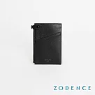 ZODENCE GEOFF進口真皮卡片零錢包 黑