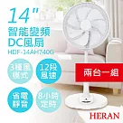 2入優惠組【禾聯HERAN】14吋智能變頻DC風扇 HDF─14AH740G 全機白