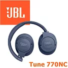 JBL Tune 770NC 主動降噪真無線藍牙耳罩式耳機 4色 支援快充 專屬APP Pure Bass Sound 4色 公司貨保固一年 藍色
