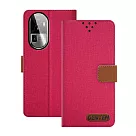 GENTEN for OPPO RENO 10 Pro+ 自在文青風支架皮套 桃色