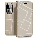 GENTEN for OPPO Reno10 Pro+ 極簡立方磁力手機皮套 金色