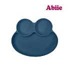 abiie 蛙式三餐─吸盤式矽膠餐盤 蝶豆花藍