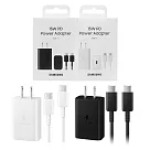 SAMSUNG原廠 15W Type C快充頭 + 雙Type C線組【盒裝公司貨】EP─T1510 / 支援M系列 白色