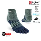 【injinji】女 Trail野跑避震吸排五趾短襪 XS─S 星夜藍