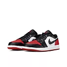 Air Jordan 1 Low Bred Toe 黑白紅 芝加哥公牛 黑紅腳趾 553558─161 US9 黑紅白