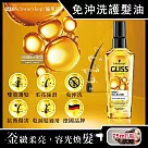 德國Schwarzkopf施華蔻─GLISS沙龍級滋養柔順免沖洗修護髮油75ml/瓶(德國小金瓶，摩洛哥油髮膜，維他命E精華油，秀髮亮澤保濕)