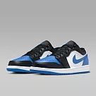 NIKE AIR JORDAN 1 LOW 男籃球鞋─黑藍─553558140 US10.5 黑色