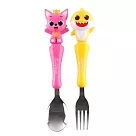 2件組 不鏽鋼湯匙叉子餐具組 卡通正版授權 寶可夢 酷洛米 HELLOKITTY 米奇 鯊魚寶寶 蜘蛛人 米飛兔 小熊維尼 鯊魚寶寶