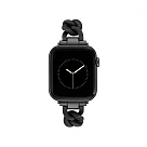 【NINE WEST】Apple watch 質感鍊條蘋果錶帶 42/44/45/49mm 俐落黑