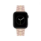 【NINE WEST】Apple watch 時尚拼接蘋果錶帶 42/44/45/49mm 豆沙粉