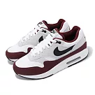 Nike 休閒鞋 Air Max 1 男鞋 女鞋 白 紅 Dark Team Red 氣墊 經典 運動鞋 FD9082─106