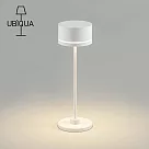【義大利UBIQUA】Duplo 摩登時尚風USB充電式檯燈─ 純白