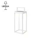 【義大利UBIQUA】Handy 極簡風太陽能/USB充電兩用式落地燈/壁燈(小)─ 純白