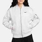 NIKE AS W NSW NIKE VRSTY BMBR JKT 女休閒雙面外套─白─DV7877025 L 白色