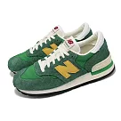 New Balance 休閒鞋 990 男鞋 美製 綠 黃 復古 麂皮 運動鞋 NB 紐巴倫 M990GG1─D