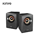 【KINYO】木質立體擴大喇叭|USB供電|小巧|US─177