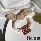 【Hera赫拉】皮質蝴蝶結髮圈髮繩 H111040801 米色