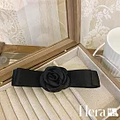 【Hera赫拉】名人同款蝴蝶結布藝大玫瑰髮夾 L111081604 黑色