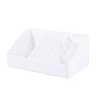 【O─Life】化妝品收納盒/化妝小物/置物盒/化妝品收藏盒 白色