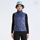 ADISI 女SMAWARM海洋溫控超撥水連帽背心AV2321025 (S─2XL)|輕抗風 超輕量 防潑水 海洋紗 保暖棉 蚵殼棉 保暖背心 M 宇宙藍