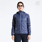 ADISI 女SMAWARM海洋溫控超撥水連帽外套AJ2321023 (S─2XL)|輕抗風 超輕量 防潑水 海洋紗 保暖棉 蚵殼棉 保暖外套 M 宇宙藍