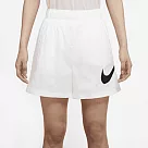 NIKE ASWNSW ESSNTL WVN HR SHORT HBR 女休閒短褲─白─DM6740100 L 白色