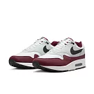 NIKE AIR MAX 1 男休閒鞋─白紅─FD9082106 US8.5 白色