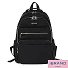 iBrand 經典Classic實用輕盈多隔層後背包─ 黑色
