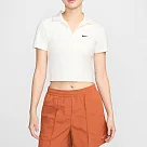 NIKE AS W NSW ESSNTL SS POLO CRP TO 女短袖POLO─白─DV7885133 L 白色