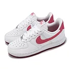 Nike 休閒鞋 Wmns Air Force 1 07 女鞋 白 紅 皮革 AF1 經典 運動鞋 FQ7626─100