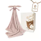 英國 JELLYCAT 奢華致臻兔安撫毛毯 乾燥玫瑰