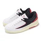 Nike 休閒鞋 Wmns Air Jordan 2 Retro Low 女鞋 白 黑 芝加哥 AJ2 FD4849─106