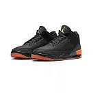 J Balvin × Air Jordan 3 Retro SP Rio 雷鬼爆裂紋 男鞋 休閒鞋 聯名款 FN0344─001 US8.5 黑橘