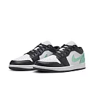 NIKE AIR JORDAN 1 LOW 男籃球鞋─黑綠─553558131 US10 黑色