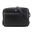 MONT BLANC Sartorial 匠心系列防刮牛皮郵差包 (黑色)
