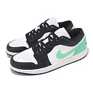 Nike 休閒鞋 Air Jordan 1 Low Green Glow 男鞋 黑 蒂芬妮綠 AJ1 一代 553558─131