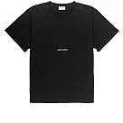 YSL Logo 標誌棉質左岸T─Shirt(短袖) (黑色) L