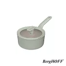 【BergHOFF貝高福】Balance陶瓷塗層不沾鍋單柄含蓋湯鍋18cm(BHBL─S18─SA) 鼠尾草綠