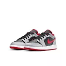 NIKE AIR JORDAN 1 LOW (GS) 中大童休閒鞋─黑灰紅─553560060 US6.5 黑色