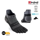 injinji Run避震吸排五趾隱形襪FX S 黑灰