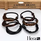 【Hera赫拉】甜美麻花辮子裝飾髮圈/直髮裝飾髮圈 2入組─3色 淺棕色