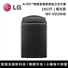 LG樂金 WT─VD19HB 19公斤 AI DD™蒸氣直驅變頻直立洗衣機 含基本安裝+舊機回收 極光黑