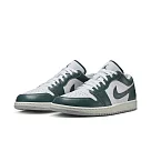 NIKE AIR JORDAN 1 LOW SE 男籃球鞋─白綠─FQ7687300 US10 白色