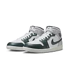NIKE AIR JORDAN 1 MID SE 男籃球鞋─白綠─FQ7720103 US7 白色