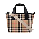 BURBERRY 經典格紋帆布托特包 典藏米色