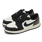 Nike 童鞋 Air Jordan 1 Low OG PS Mocha 中童 摩卡 休閒鞋 AJ1 FQ5436─102