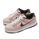 Nike 休閒鞋 W Dunk Low SE 女鞋 粉 棕 雙勾 解構 麂皮 低筒 HV1799─161