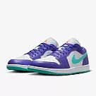 NIKE AIR JORDAN 1 LOW SE 男休閒鞋─白紫─HJ9013550 US10 白色